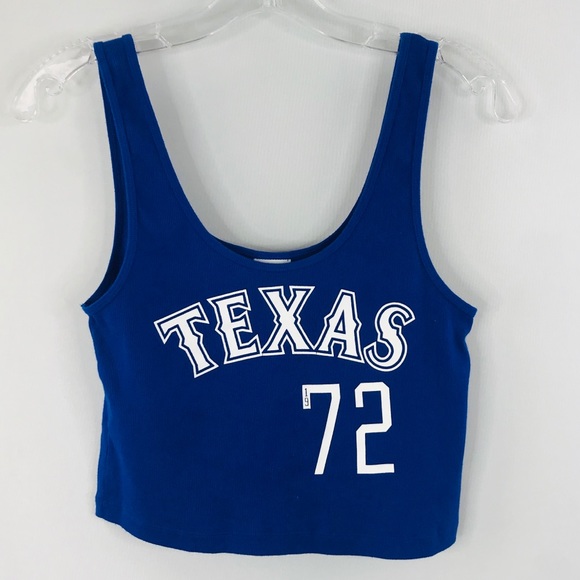 Victoria's Secret Tops - Victoria Secret Texas Rangers crop tank SZ:L Victoria's Secret Tops - Victoria Secret Texas Rangers crop tank SZ:L